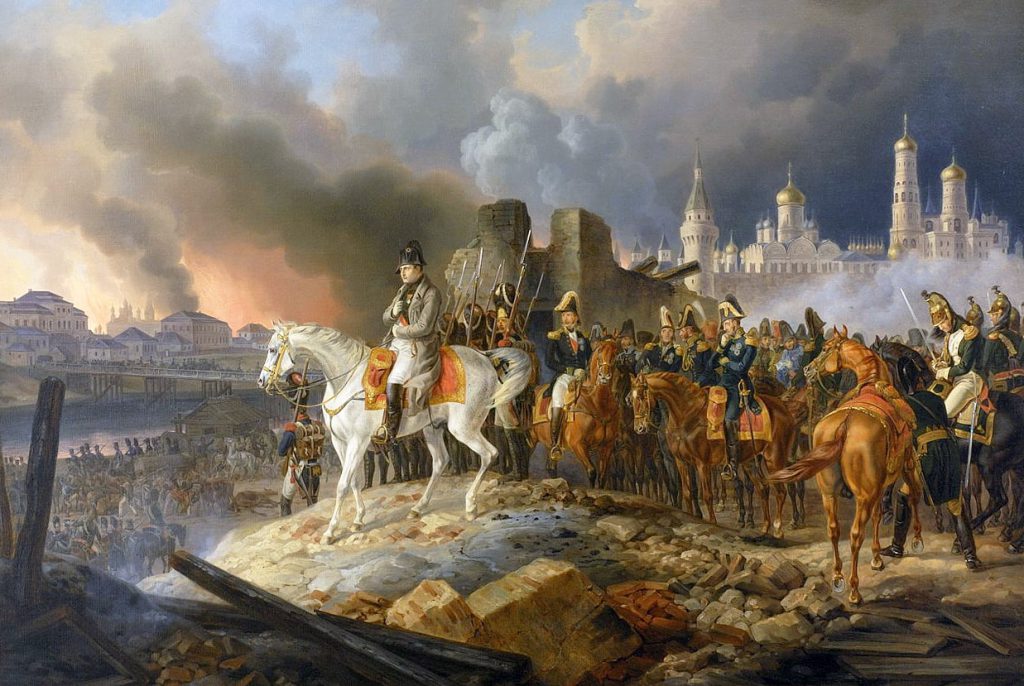 «Наполеон в горящей Москве», Альбрехт Адам, 1841 год