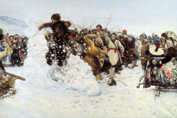 Василий Суриков «Взятие снежного городка», 1891 год