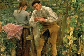 Жюль Бастьен-Лепаж "Деревенская любовь", 1882 год