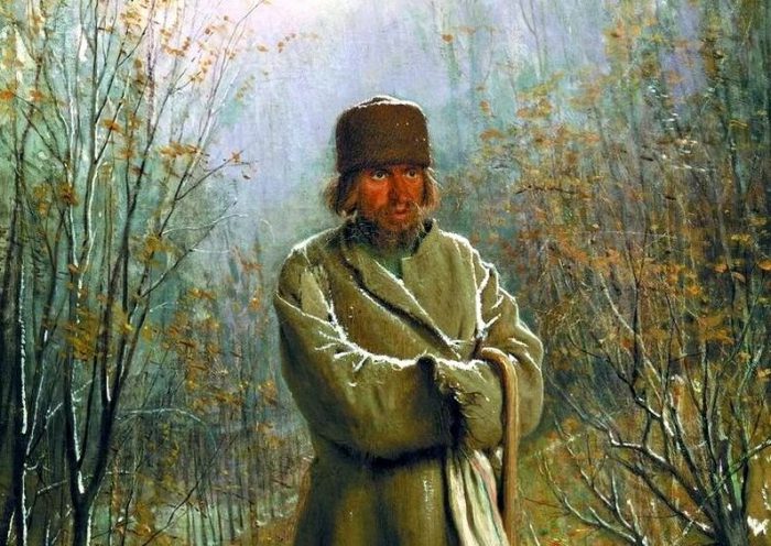 Иван Крамской «Созерцатель», фрагмент