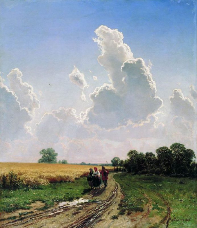 Шишкин И.И. «Полдень. Окрестности Москвы. Братцево», 1866 год