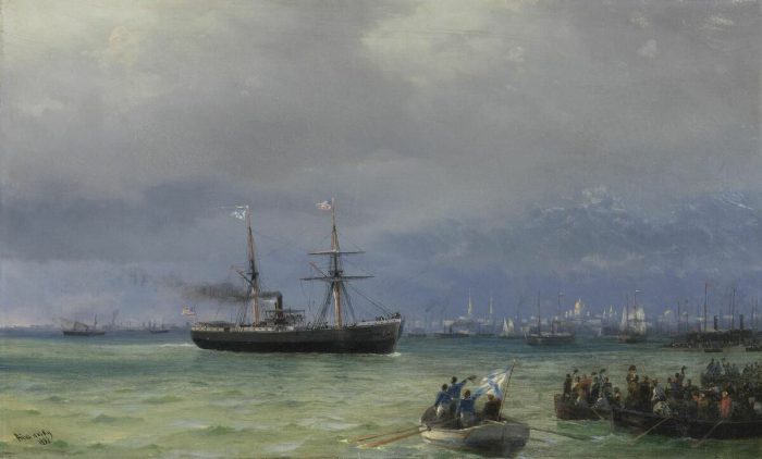 И. К. Айвазовский «Корабль помощи», 1892 год