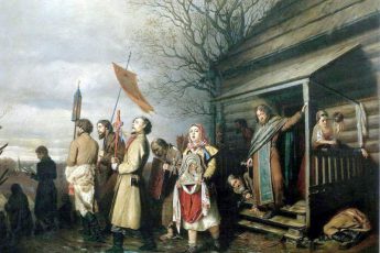 Василий Перов «Сельский крестный ход на Пасху», 1861 год