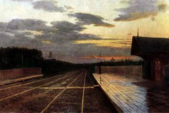 Исаак Левитан «Вечер после дождя», 1879 год