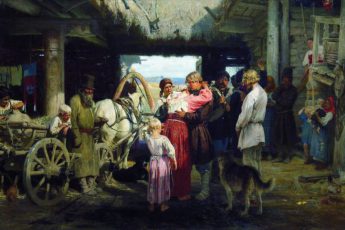 Илья Ефимович Репин «Проводы новобранца», 1879 год