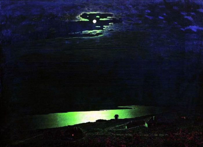 Архип Куинджи «Лунная ночь на Днепре», 1880 год