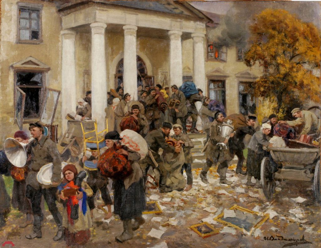 Иван Владимиров «Разгром помещичьей усадьбы», 1926 год