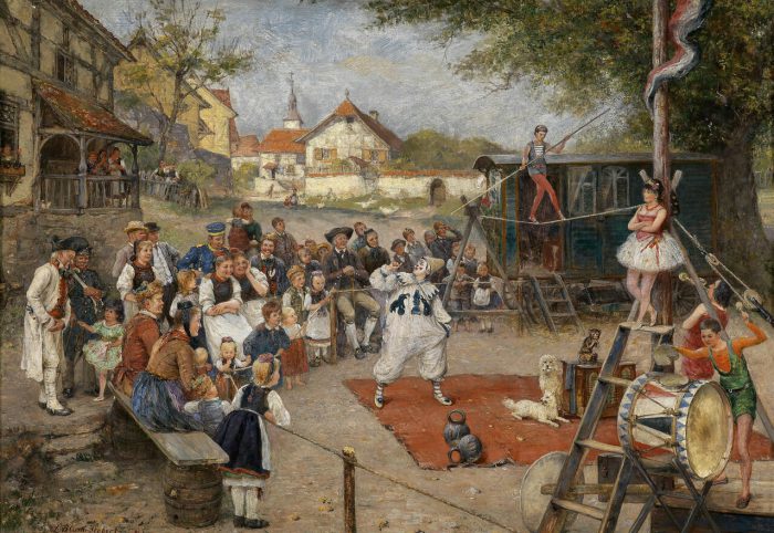Людвиг Блюме Зиберт «Цирк в городе», XIX век