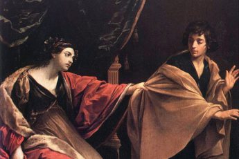 Гвидо Рени «Иосиф и жена Потифара», фрагмент