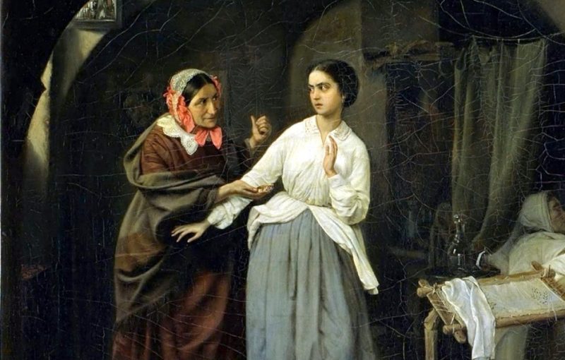 Николай Шильдер «Искушение», 1857 год