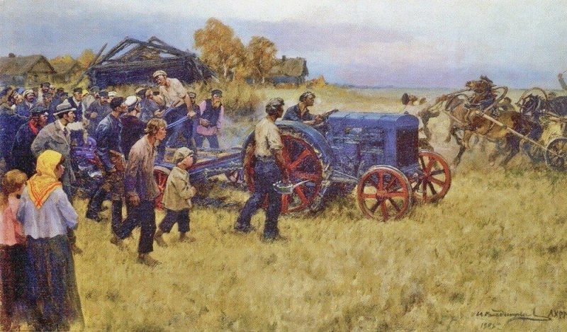 Иван Владимиров «Первый трактор», 1925 год