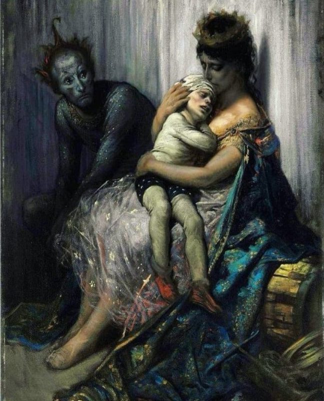 Поль Гюстав Доре «Семья акробата», 1853 год