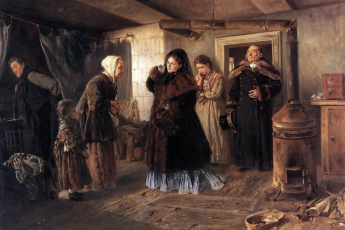 Владимир Маковский «Посещение бедных», 1874 год