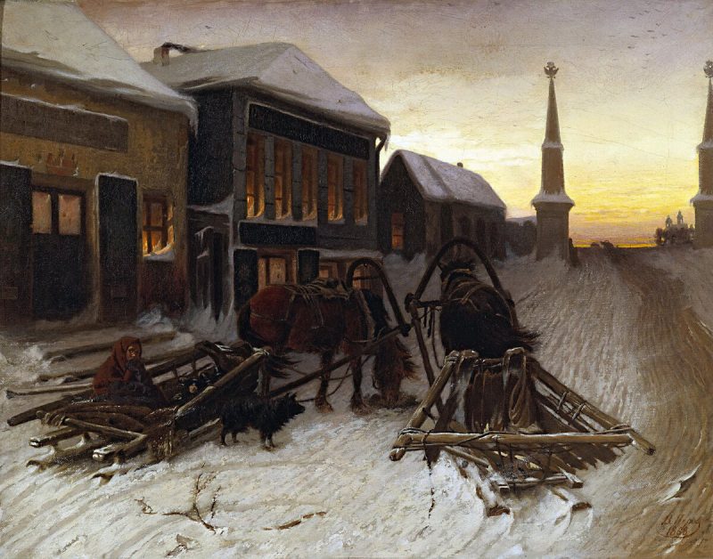 Василий Григорьевич Перов «Последний кабак у заставы», 1868 год