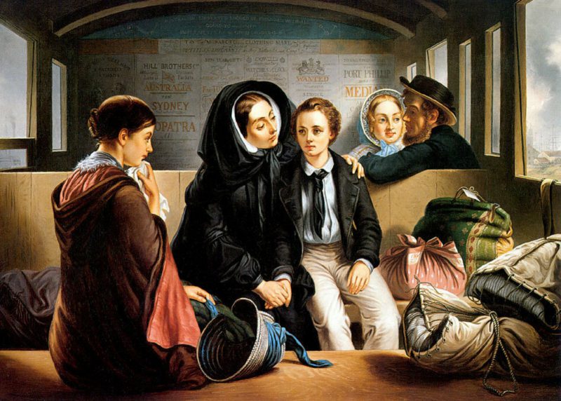Абрахам Соломон «Второй класс. Прощание», 1855 год