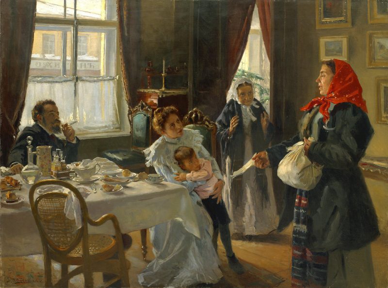 Владимир Маковский «Две матери. Мать приемная и родная», 1905 год