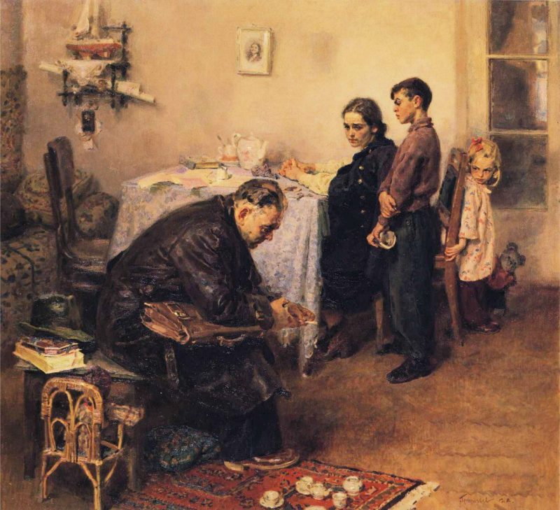 Сергей Алексеевич Григорьев «Вернулся», 1954 год