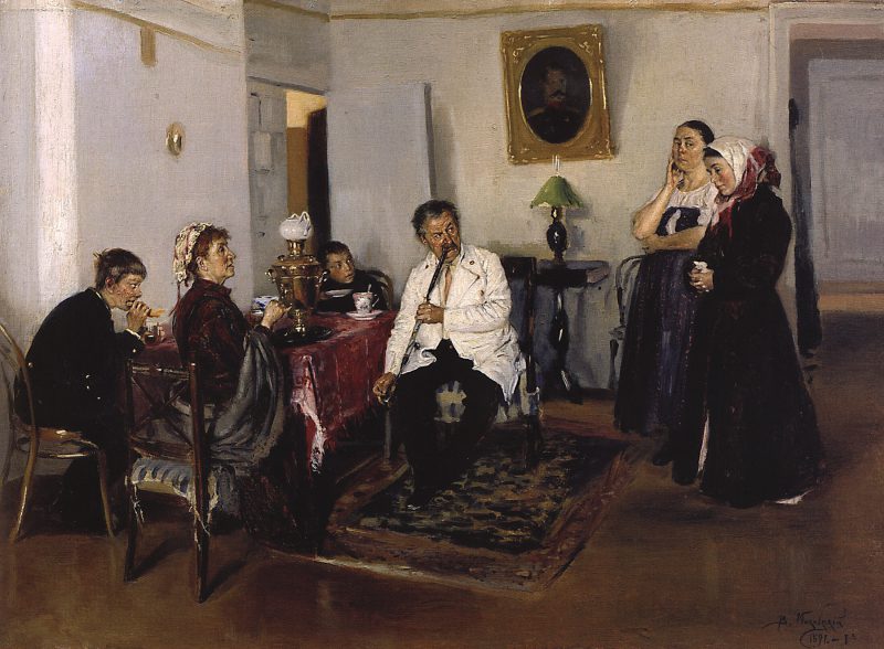 Владимир Маковский «Наём прислуги», 1891 год