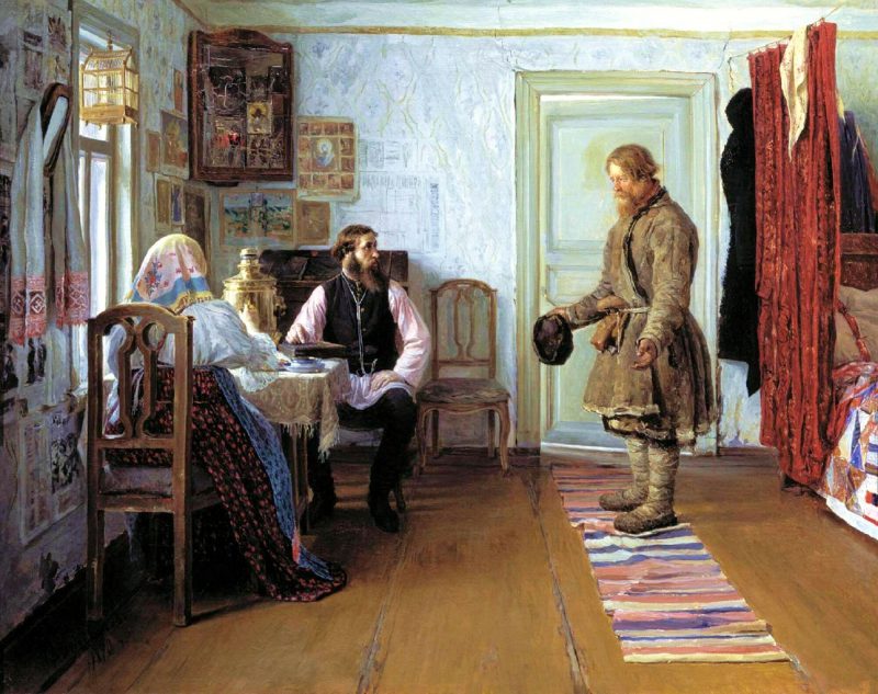 Иван Богданов «За расчетом», 1890 год