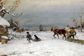 Юлий Клевер «Зима!.. Крестьянин, торжествуя...», 1919 год