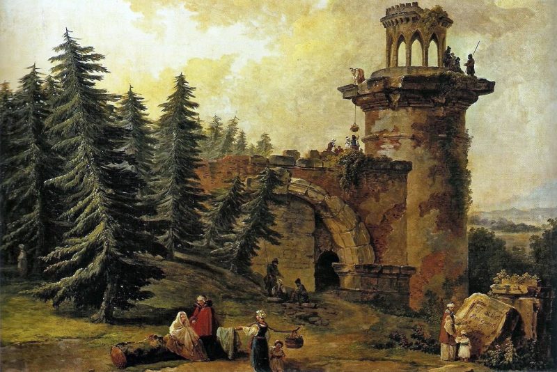 Юбер Робер «Башня-руина в Царском Селе», 1783 год