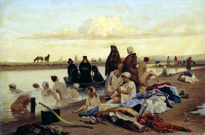 Лев Соловьёв «Монахи. Не туда заехали», 1870 год