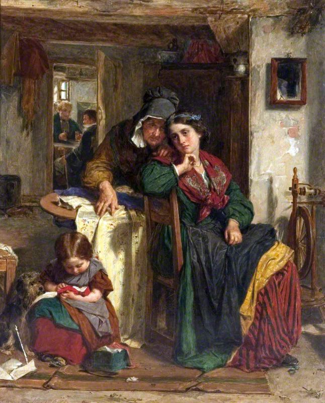Томас Фаед «Шёлковое платье», 1862 год
