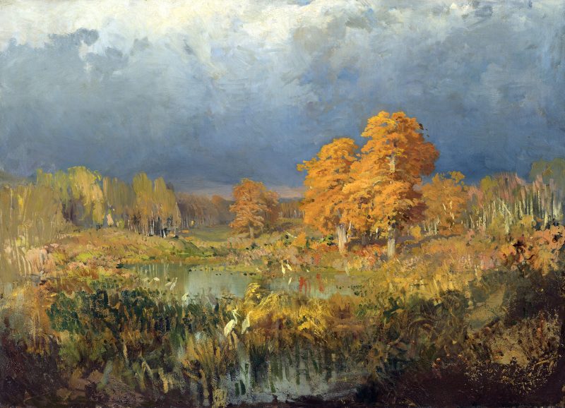Фёдор Васильев «Болото в лесу. Осень», 1873 год
