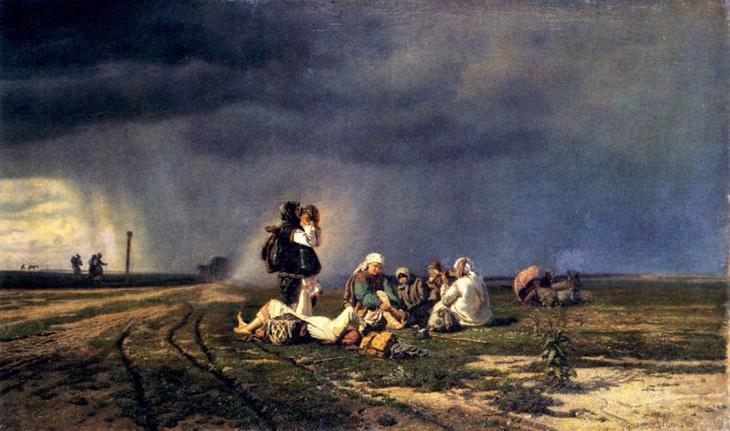 Андрей Попов «Богомолки», 1860 год