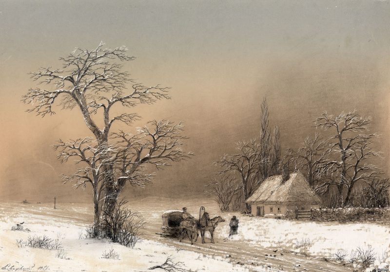 Иван Айвазовский «Зимний пейзаж», 1856 год
