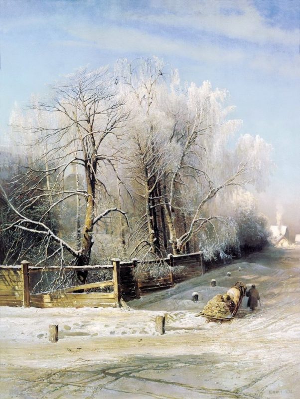 Алексей Саврасов «Зимний пейзаж. Москва», 1873 год