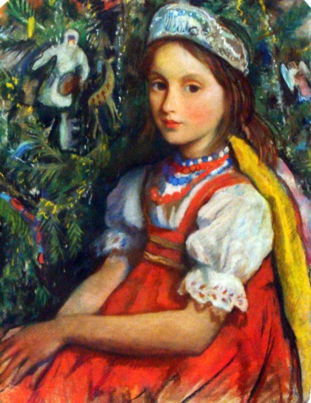Зинаида Серебрякова «Портрет дочери Таты», 1922 год