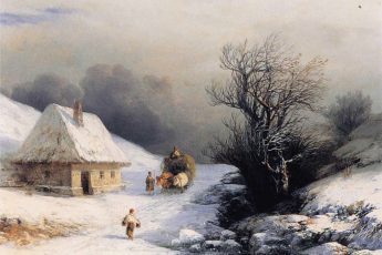 Иван Айвазовский «Зимний вид», 1874 год