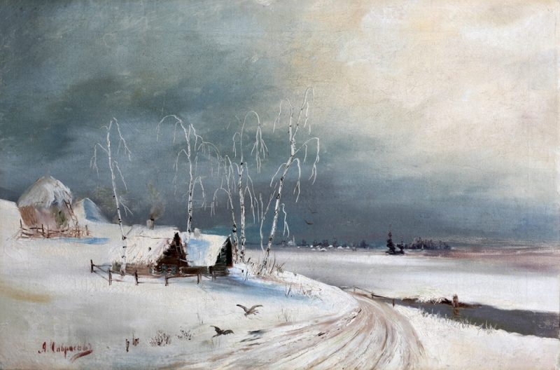 Алексей Саврасов «Зима», 1890-е годы