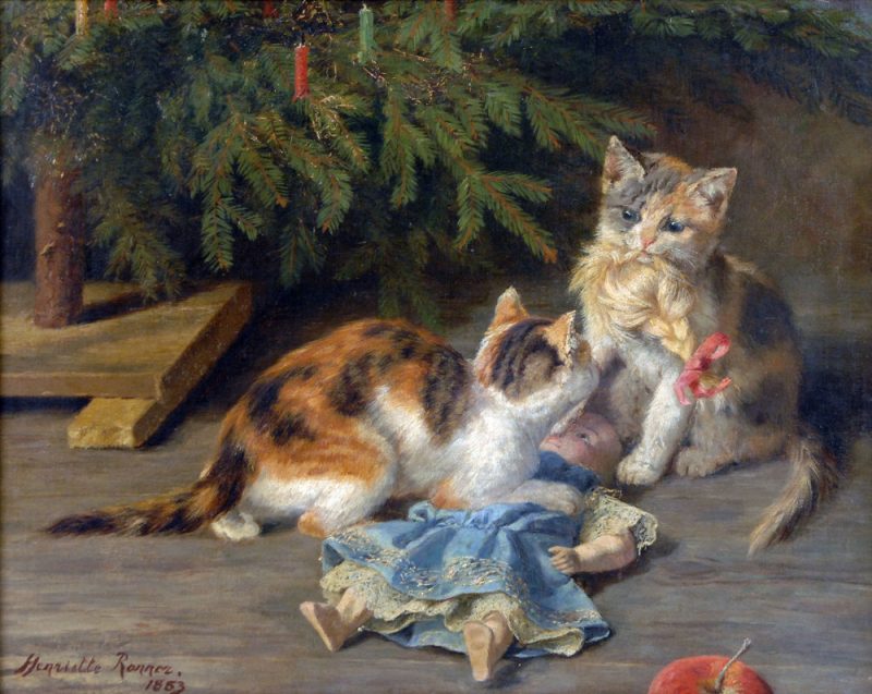 Генриетта Роннер-Книп «Рождественская стычка», 1883 год