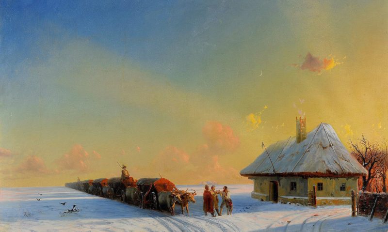 Иван Айвазовский «Чумаки в Малороссии», 1850 — 1860-е
