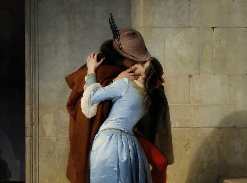 Франческо Айец «Поцелуй», фрагмент
