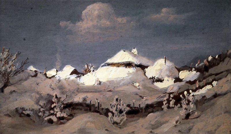 Архип Иванович Куинджи «Зима. Пятна света на крышах хат», 1890-1895 годы