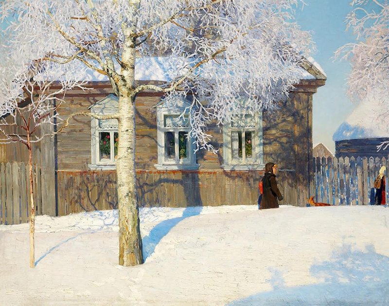 Юрий Кугач «Морозное утро», 1962 год