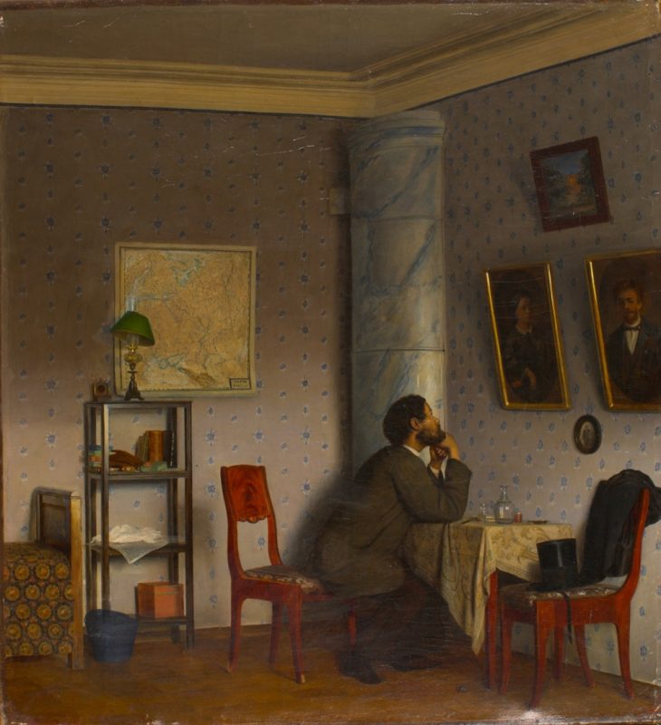 Алексей Бобров «Горе вдовца», 1860-е