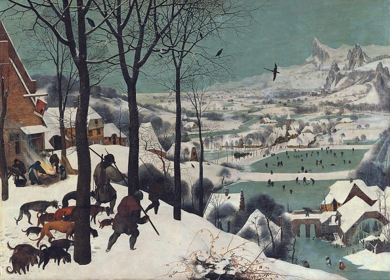 Питер Брейгель Старший «Охотники на снегу», 1565 год