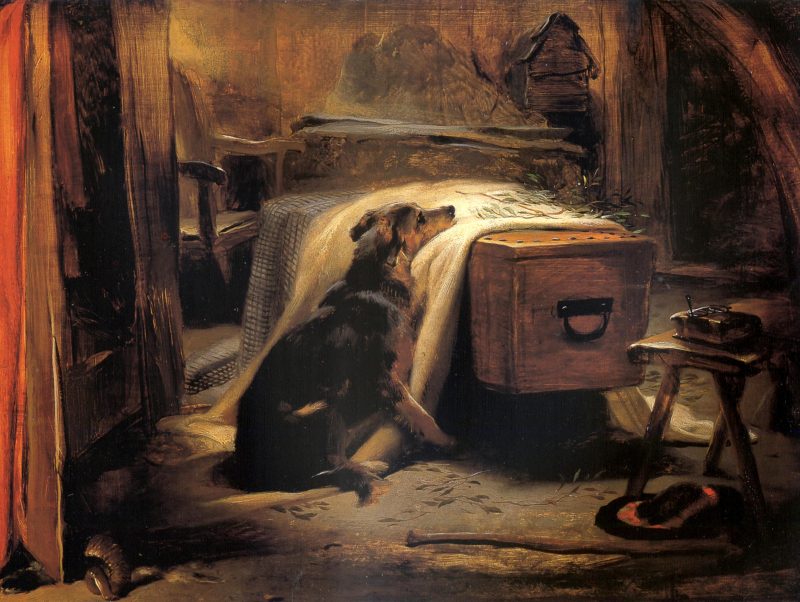 Эдвин Генри Ландсир «Скорбящий о старом пастухе», 1837 год