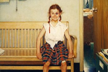 Норман Роквелл «Девочка с синяком под глазом», 1953 год