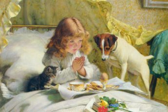 Чарльз Бартон Барбер «Молитва перед завтраком», конец XIX века