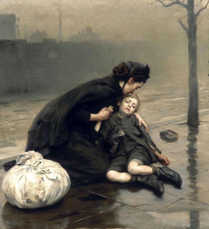 Томас Бенджамин Кеннингтон «Бездомные», 1890 год