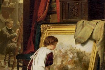 Август Фридрих Зигерт «Маленький знаток искусства», 1863 год