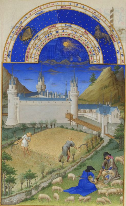 Братья Лимбург «Июль. Великолепный часослов герцога», 1410—1490-е 
