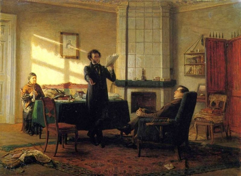 Николай Ге «Пушкин в селе Михайловском», 1875 год