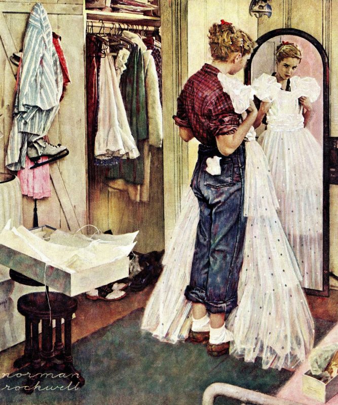 Норман Роквелл «Платье для выпускного вечера», 1949 год
