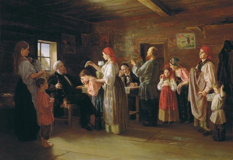 Василий Калистов «Ревизия питомцев воспитательного дома», 1866 год
